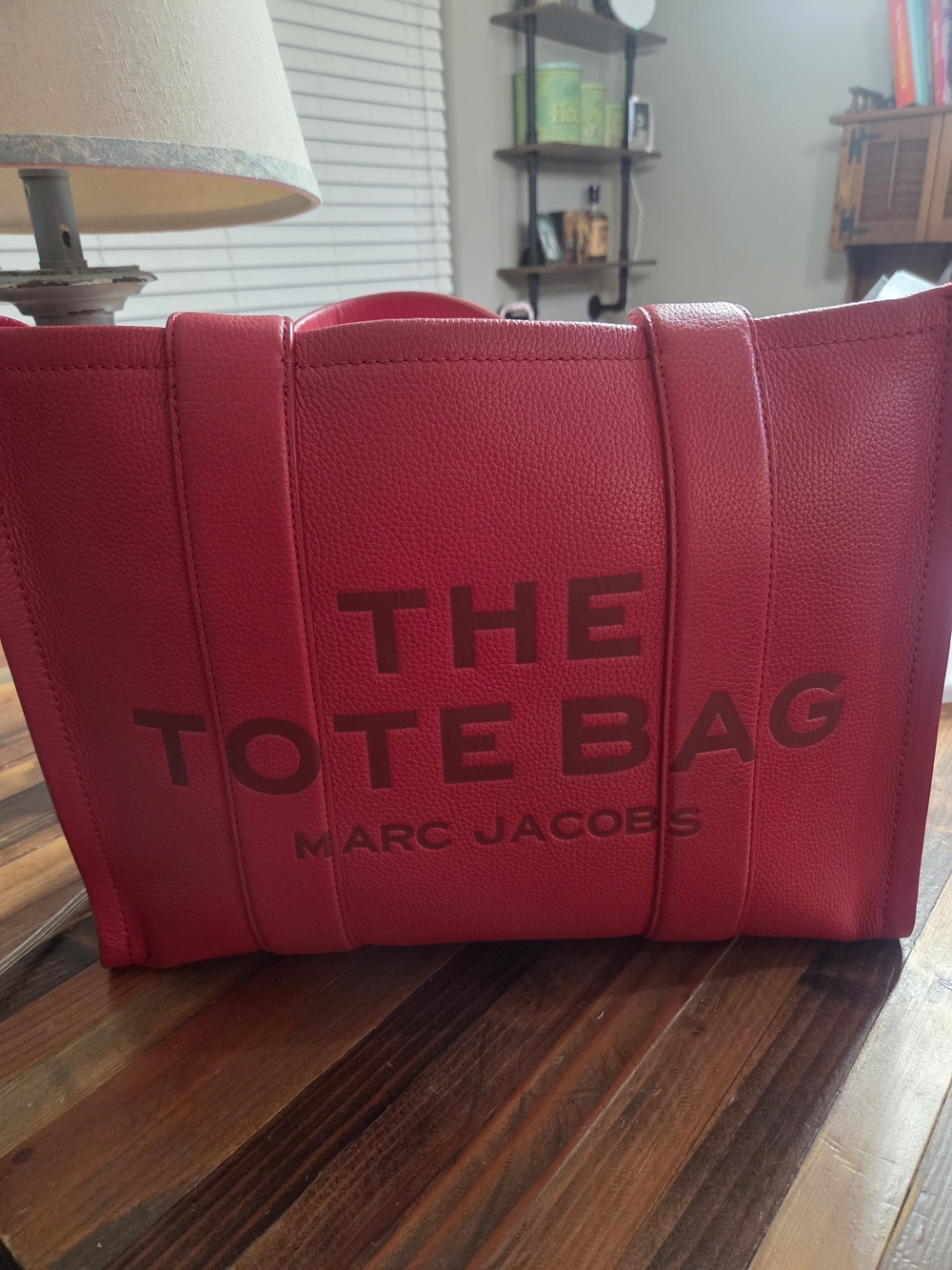 Marc Jacobs Red 'The Tote Bag' Leather Tote